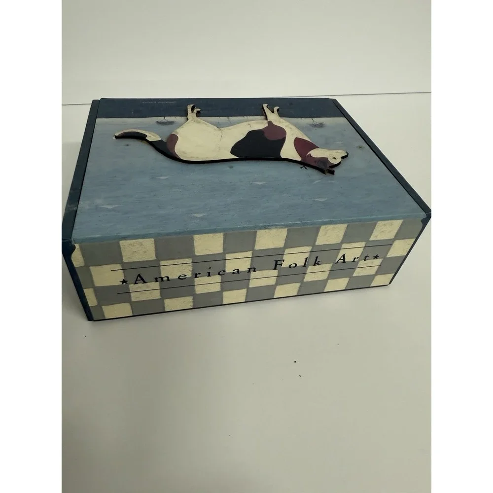 Box Of 9 Note Cards featuring a folk art Bandit Warren‎ Kimble